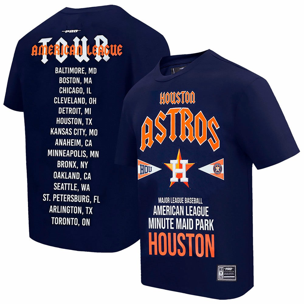 Houston Astros Pro Standard Oversized City Tour T-Shirt - Navy