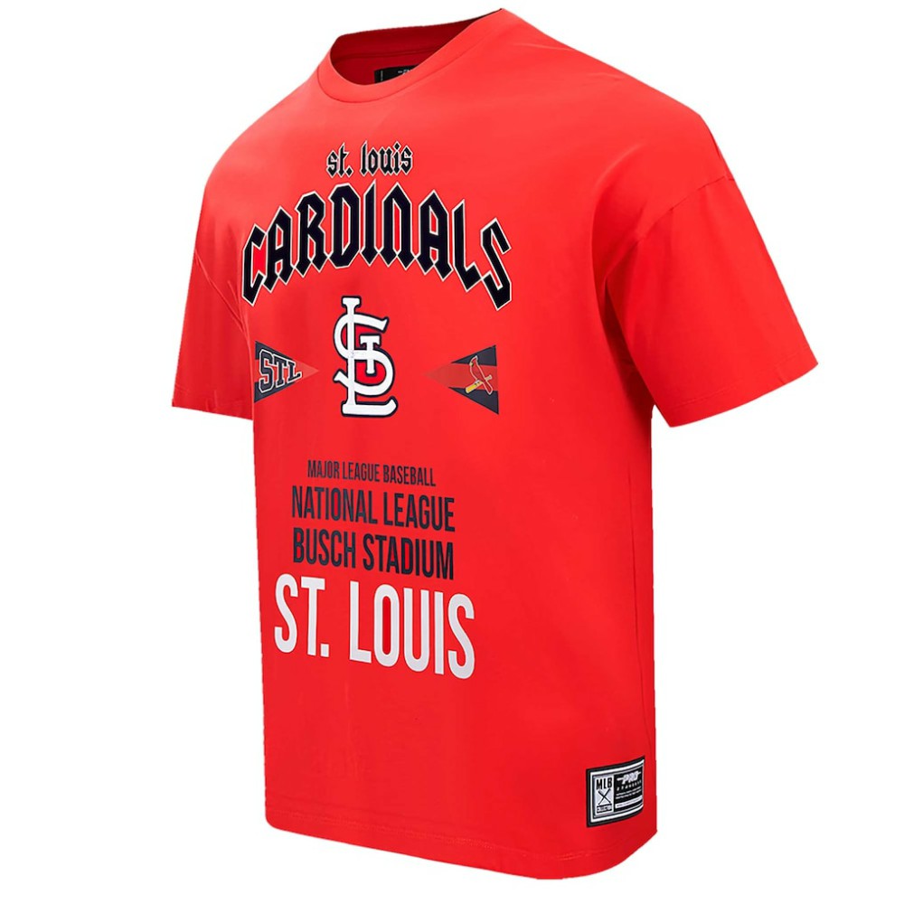 St. Louis Cardinals Pro Standard Oversized City Tour T-Shirt - Red