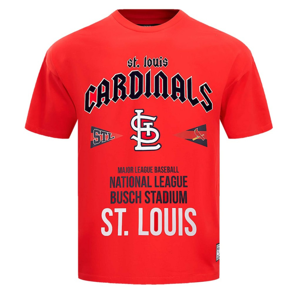 St. Louis Cardinals Pro Standard Oversized City Tour T-Shirt - Red