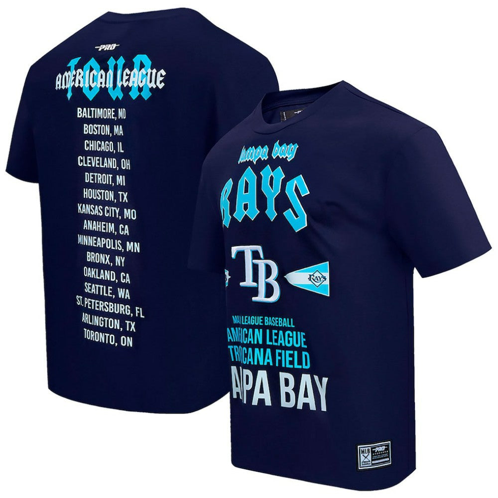 Tampa Bay Rays Pro Standard Oversized City Tour T-Shirt - Navy