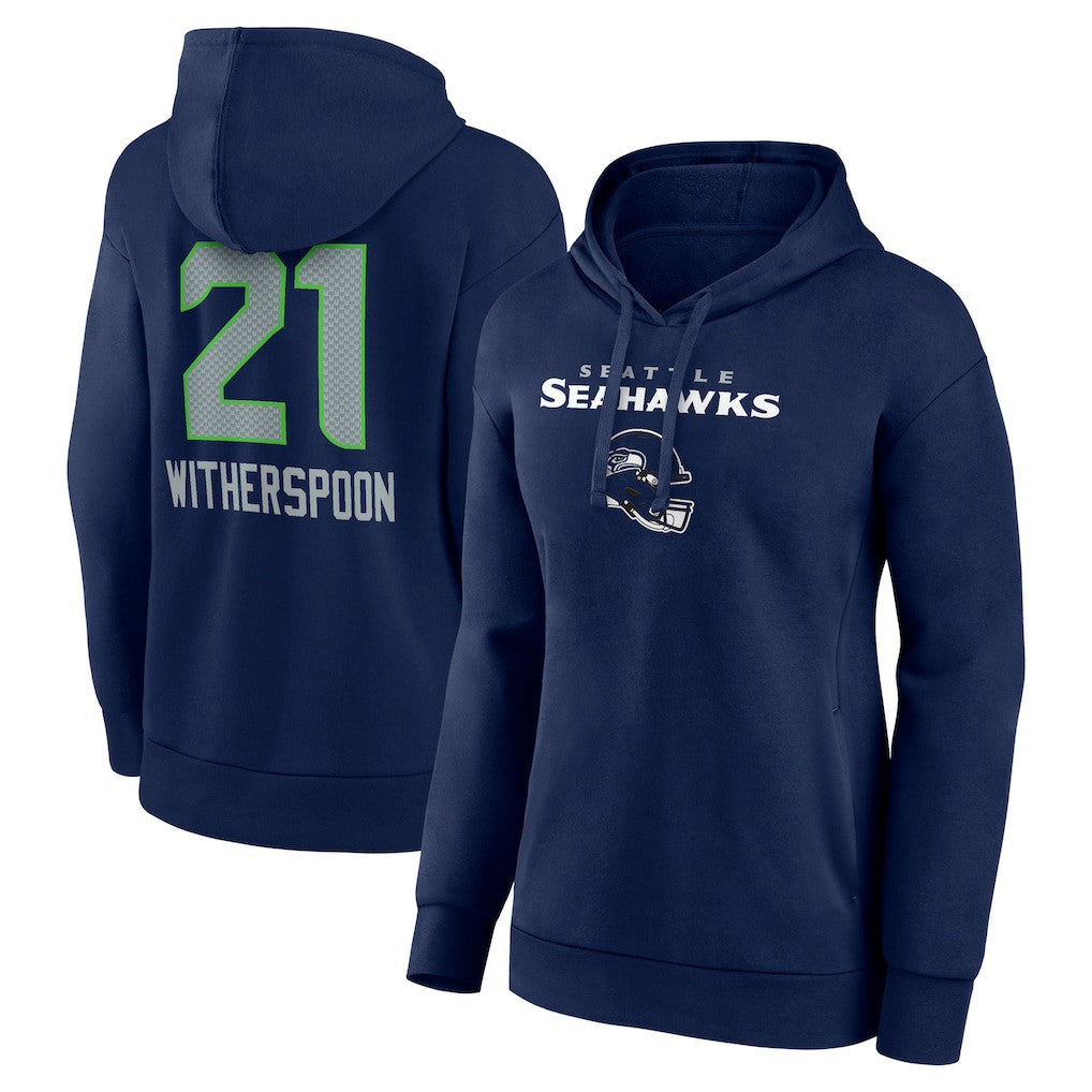 NFL Seattle Seahawks Devon Witherspoon  Women's Team Wordmark Player Name & Number Pullover Hoodie