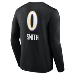NFL Baltimore Ravens Roquan Smith  Team Wordmark Player Name & Number Long Sleeve T-Shirt