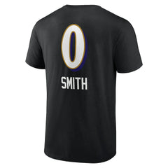 NFL Baltimore Ravens Roquan Smith  Team Wordmark Player Name & Number T-Shirt