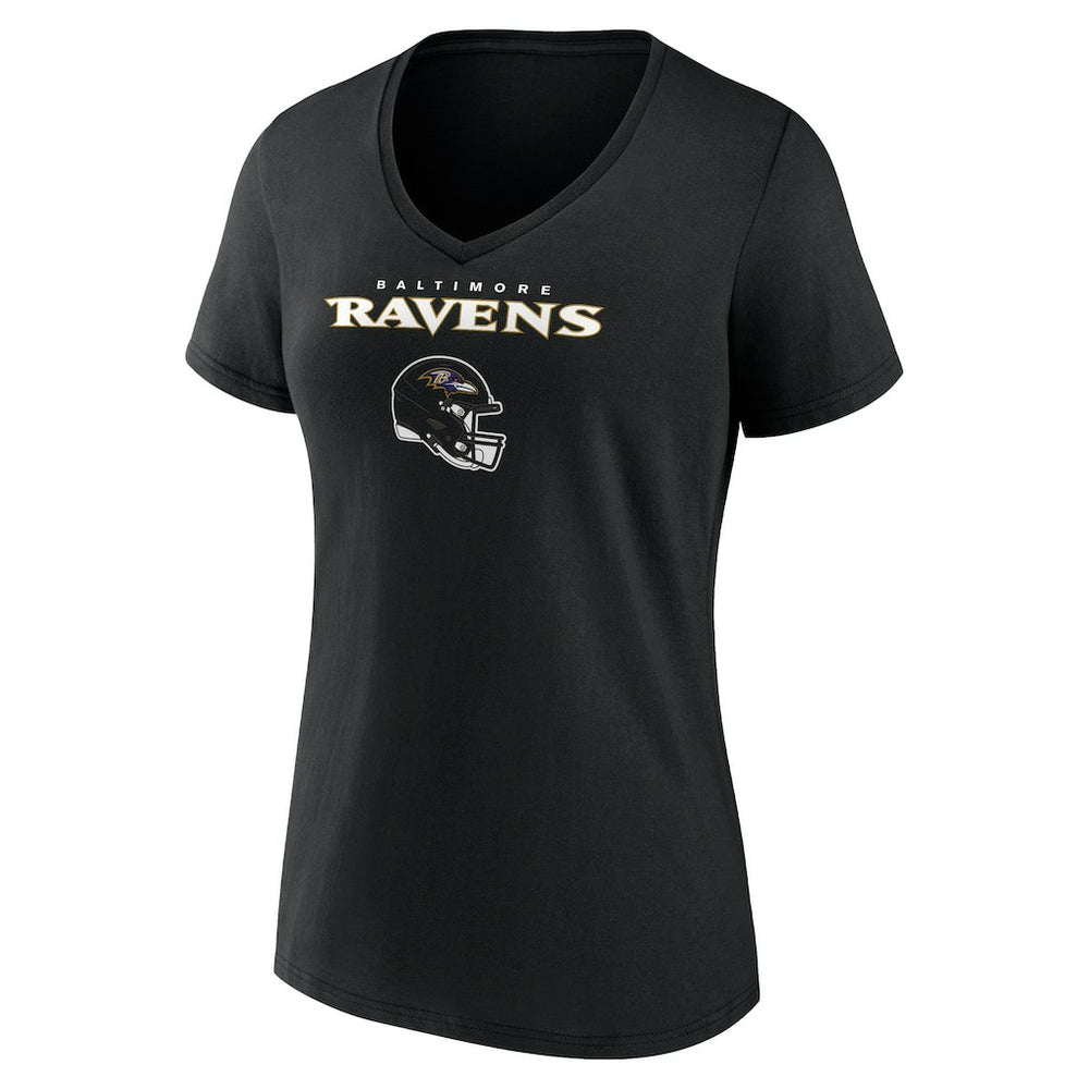 NFL Baltimore Ravens Roquan Smith  Women's Team Wordmark Player Name & Number V-Neck T-Shirt