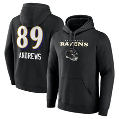 NFL Baltimore Ravens Mark Andrews  Team Wordmark Player Name & Number Pullover Hoodie