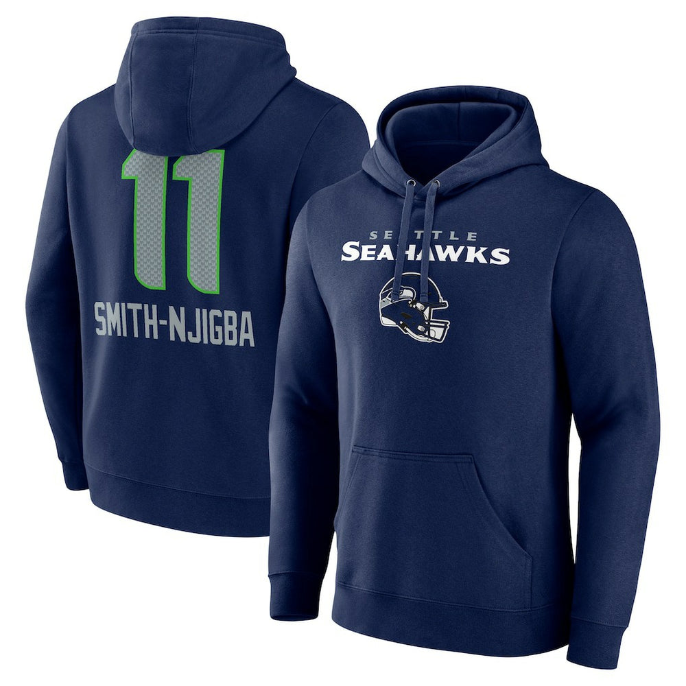 NFL Seattle Seahawks Jaxon Smith-Njigba  Team Wordmark Player Name & Number Pullover Hoodie