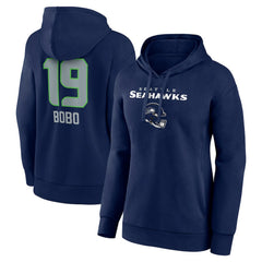 NFL Seattle Seahawks Jake Bobo  Women's Team Wordmark Player Name & Number Pullover Hoodie