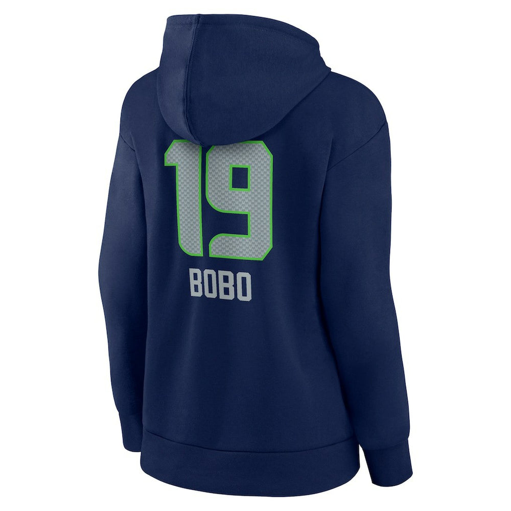 NFL Seattle Seahawks Jake Bobo  Women's Team Wordmark Player Name & Number Pullover Hoodie