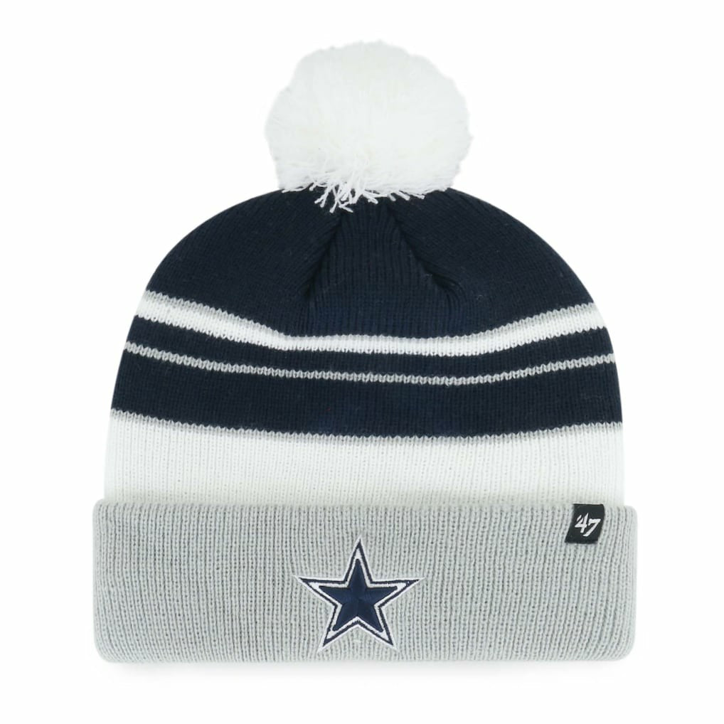 NFL Dallas Cowboys '47 Youth Peewee Cuffed Knit Hat with Pom