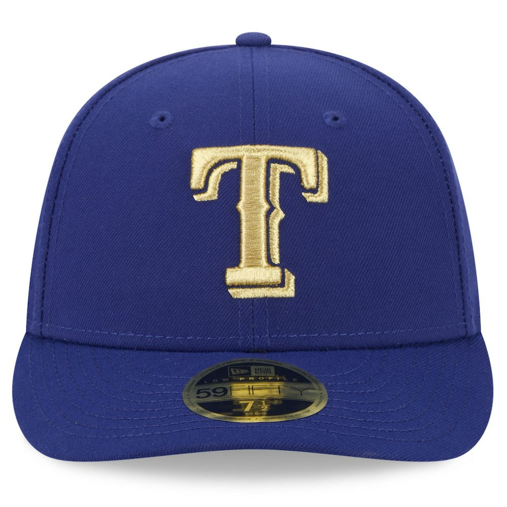 Texas Rangers 2024 Gold Collection Low Profile 59FIFTY Fitted Hat - Royal | New Era