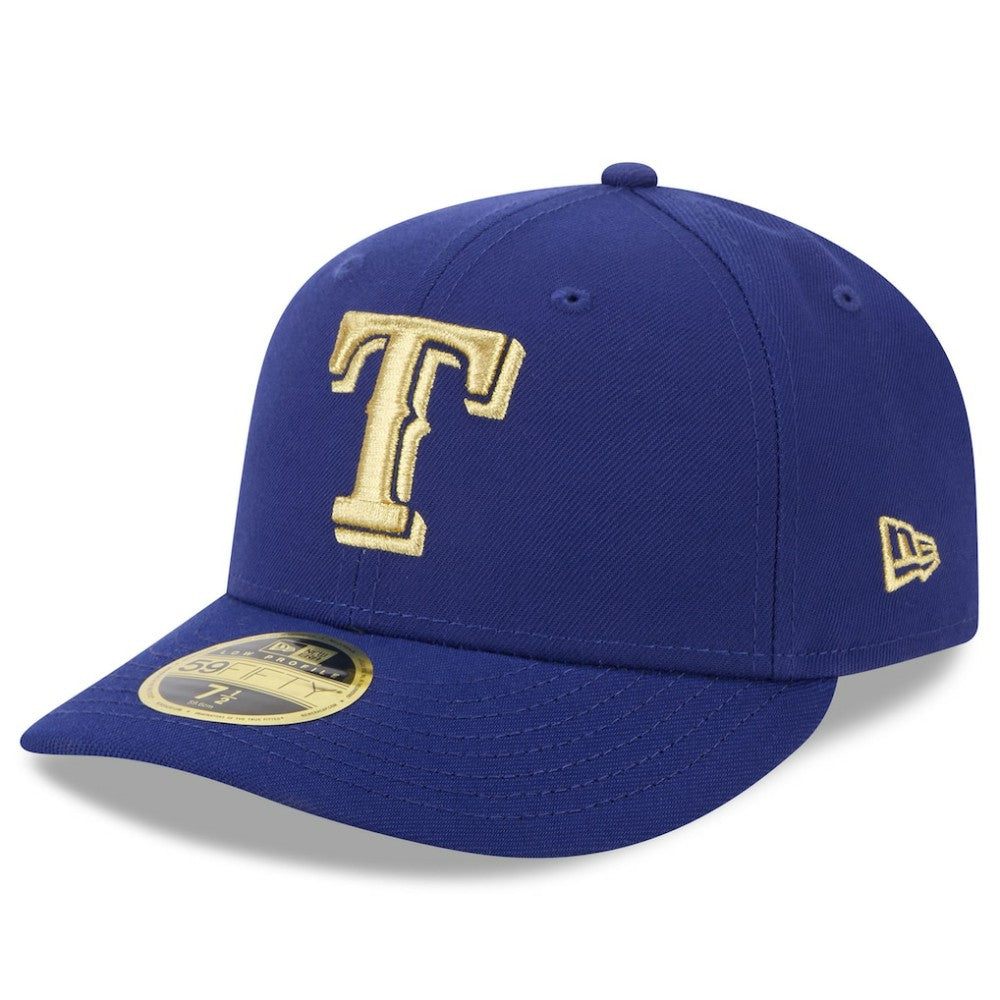 Texas Rangers 2024 Gold Collection Low Profile 59FIFTY Fitted Hat - Royal | New Era