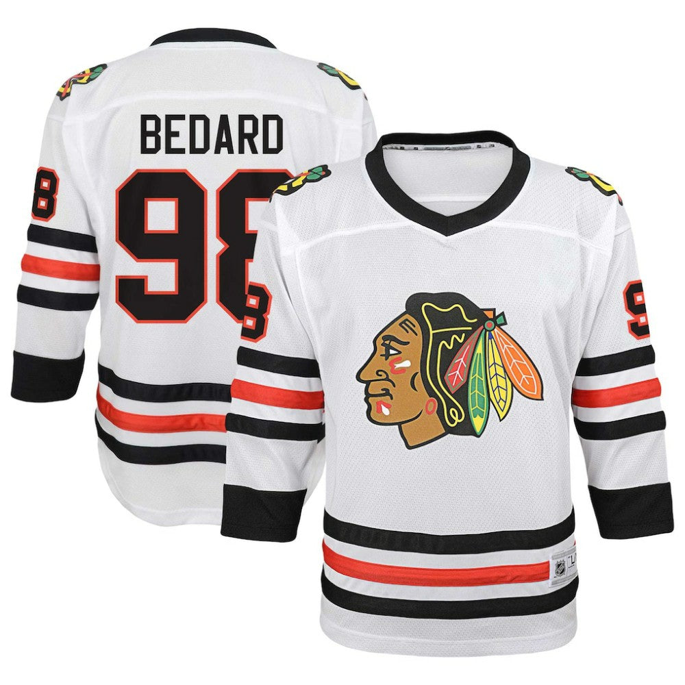 Connor Bedard Chicago Blackhawks Youth Away Replica Player Jersey