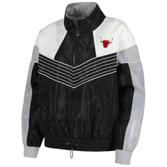Chicago Bulls The Wild Collective Women's Courtside Half-Zip Track Jacket - Black cheap