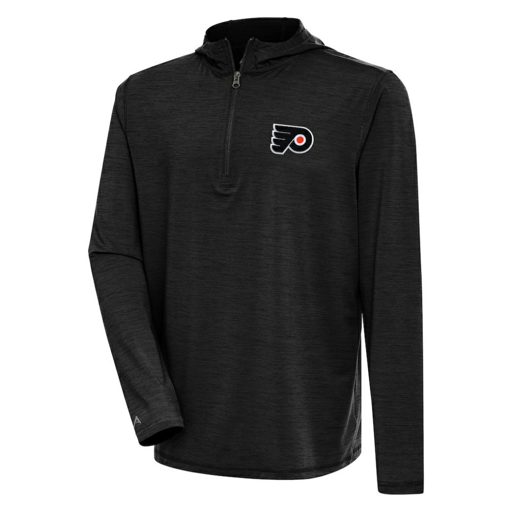 Philadelphia Flyers Antigua Tidy Quarter-Zip Pullover Hoodie