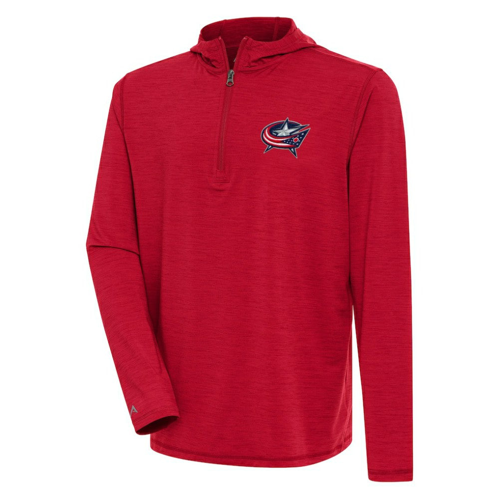 Columbus Blue Jackets Antigua Tidy Quarter-Zip Pullover Hoodie