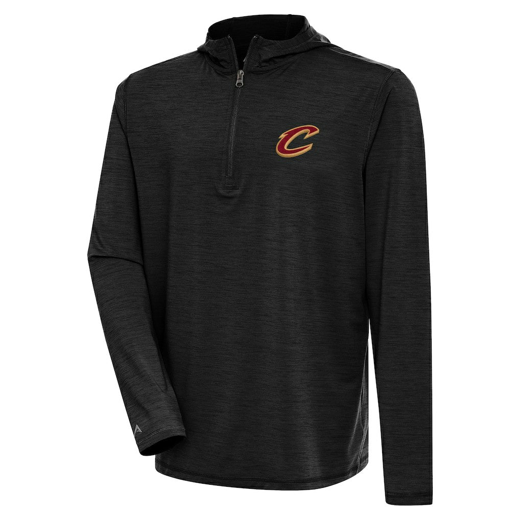 Cleveland Cavaliers Antigua Tidy Quarter-Zip Lightweight Pullover Top sale - Heather Black for sale
