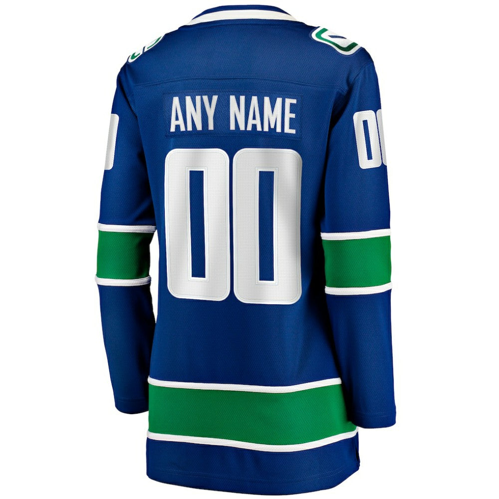 Vancouver Canucks Fanatics Women's Breakaway Custom Jersey
