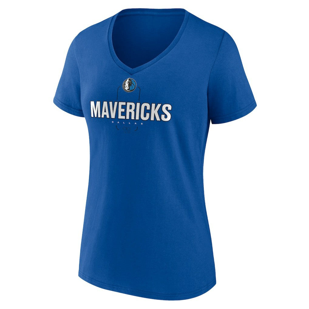 Kyrie Irving Dallas Mavericks Women's Behind The Back Name & Number V-Neck T-Shirt sale - Blue on sale