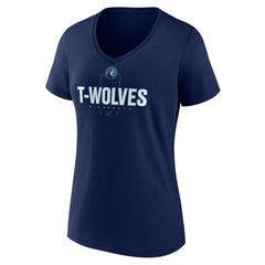 Anthony Edwards Minnesota Timberwolves Women's Behind The Back Name & Number V-Neck T-Shirt - Navy discount