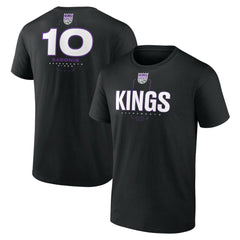 Domantas Sabonis Sacramento Kings Behind The Back Name & Number T-Shirt - Black online