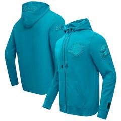 NFL Miami Dolphins Pro Standard Triple Tonal Full-Zip Hoodie