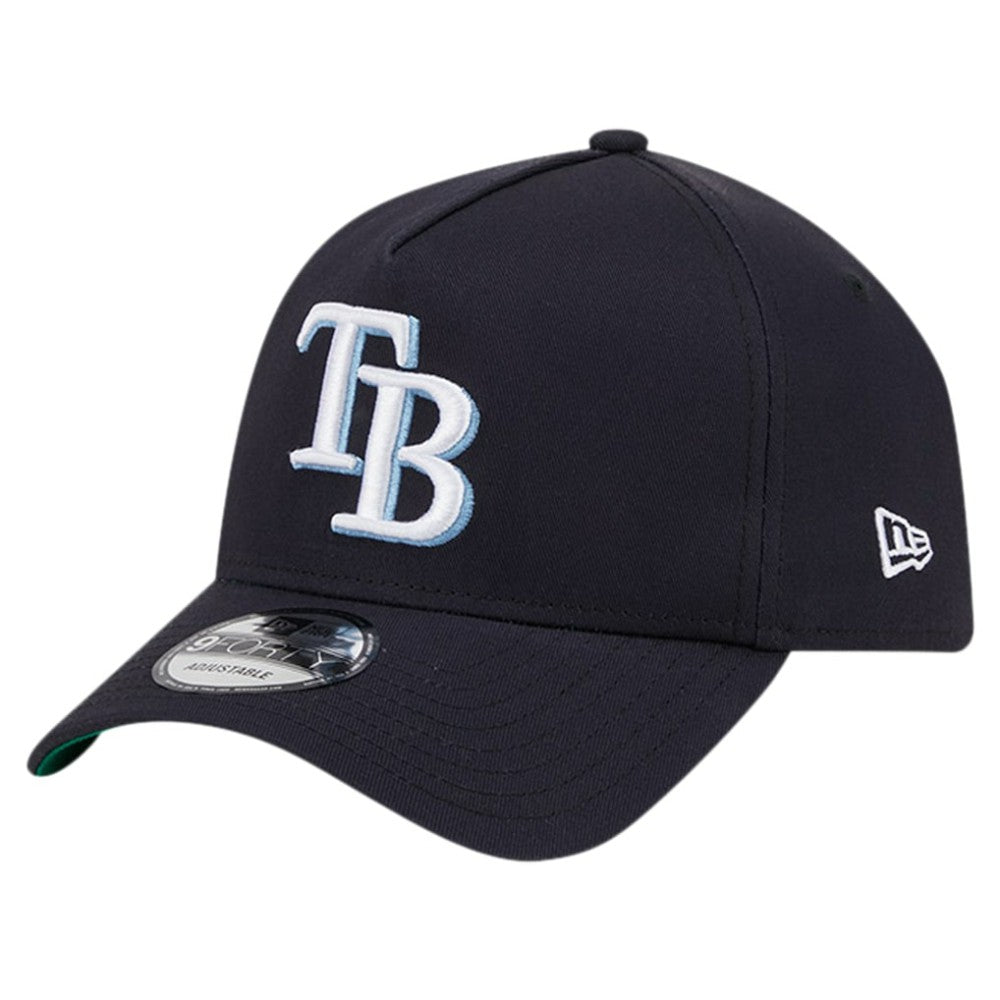 Tampa Bay Rays Team Color A-Frame 9FORTY Adjustable Hat - Navy | New Era