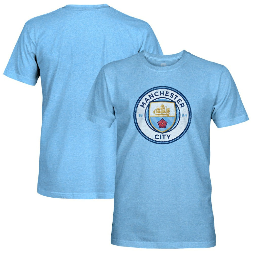 Manchester City 1863FC Color Crest Twisted Tri-Blend Slub T-Shirt / Soccer Hot sale