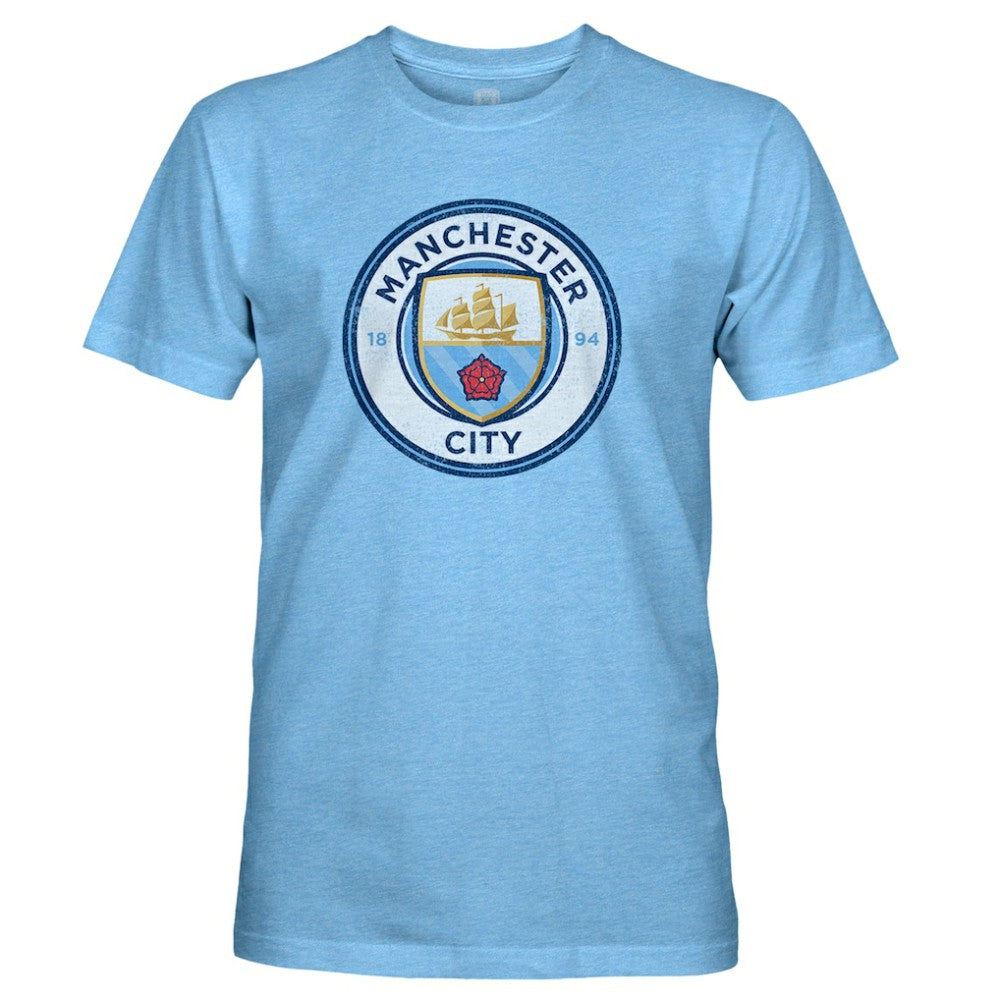 Manchester City 1863FC Color Crest Twisted Tri-Blend Slub T-Shirt / Soccer Hot sale