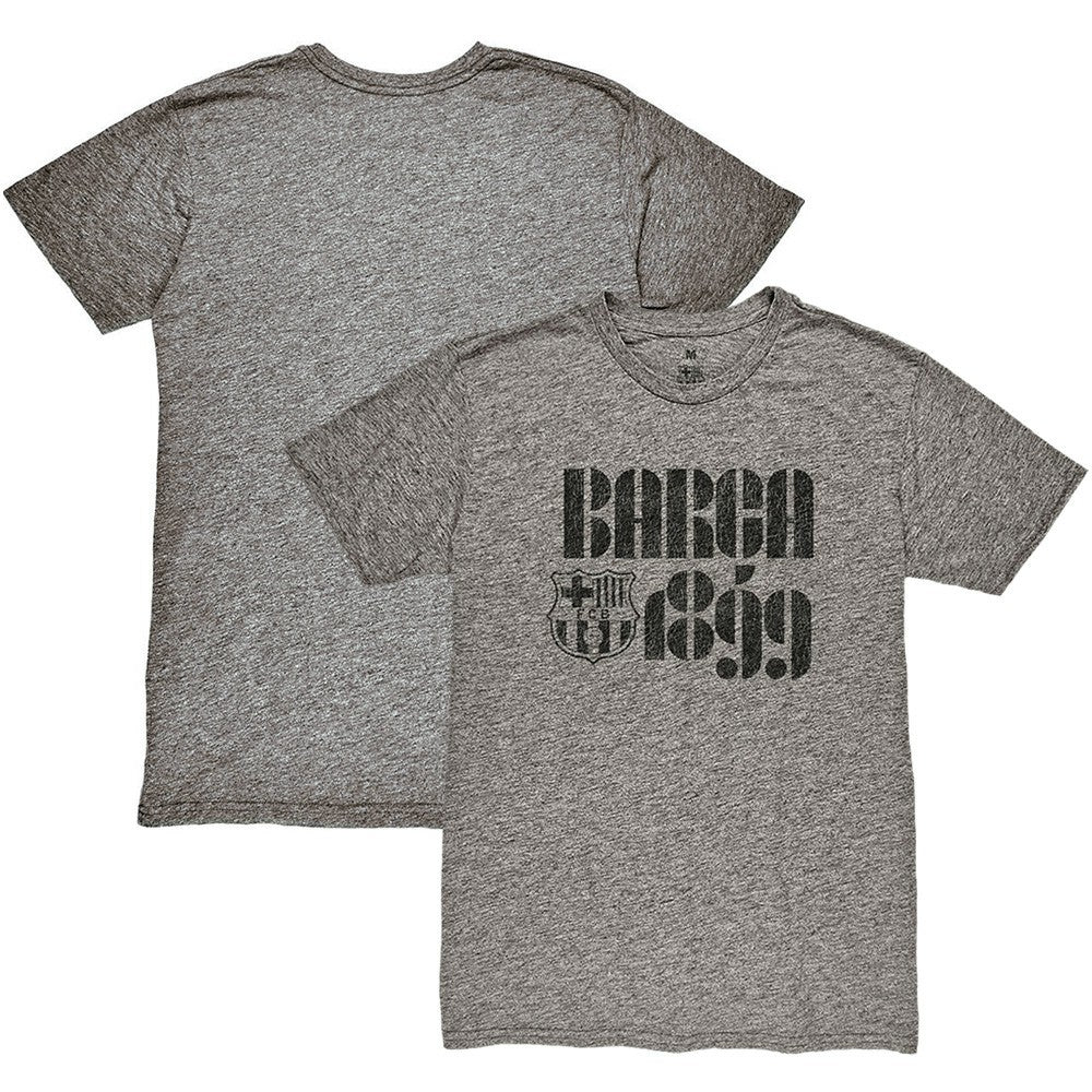 Barcelona 1863FC Retro Vibes Twisted Tri-Blend Slub T-Shirt / Soccer New