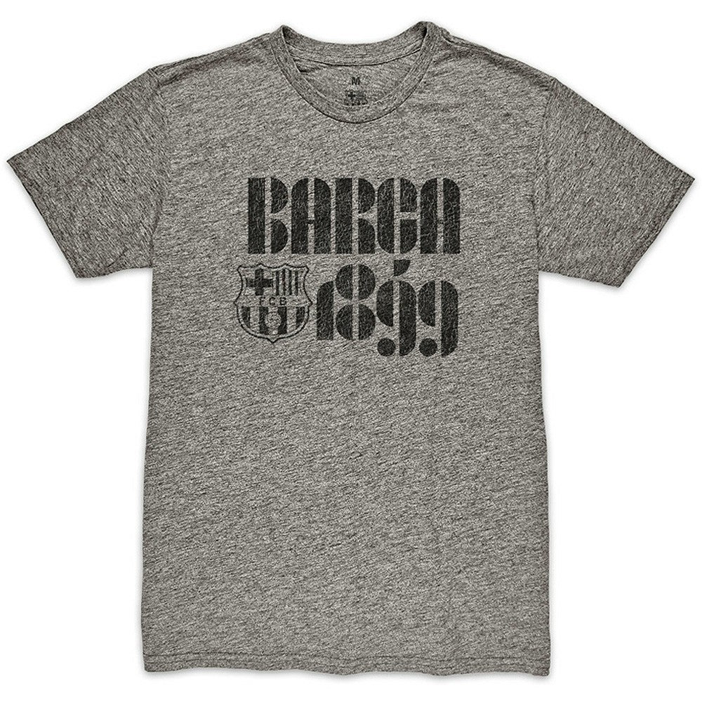 Barcelona 1863FC Retro Vibes Twisted Tri-Blend Slub T-Shirt / Soccer New