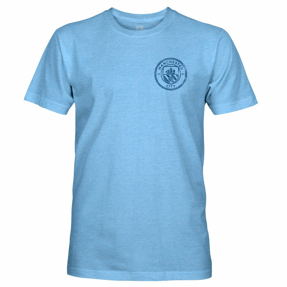 Manchester City 1863FC Front Back Text Twisted Tri-Blend Slub T-Shirt / Soccer Sale