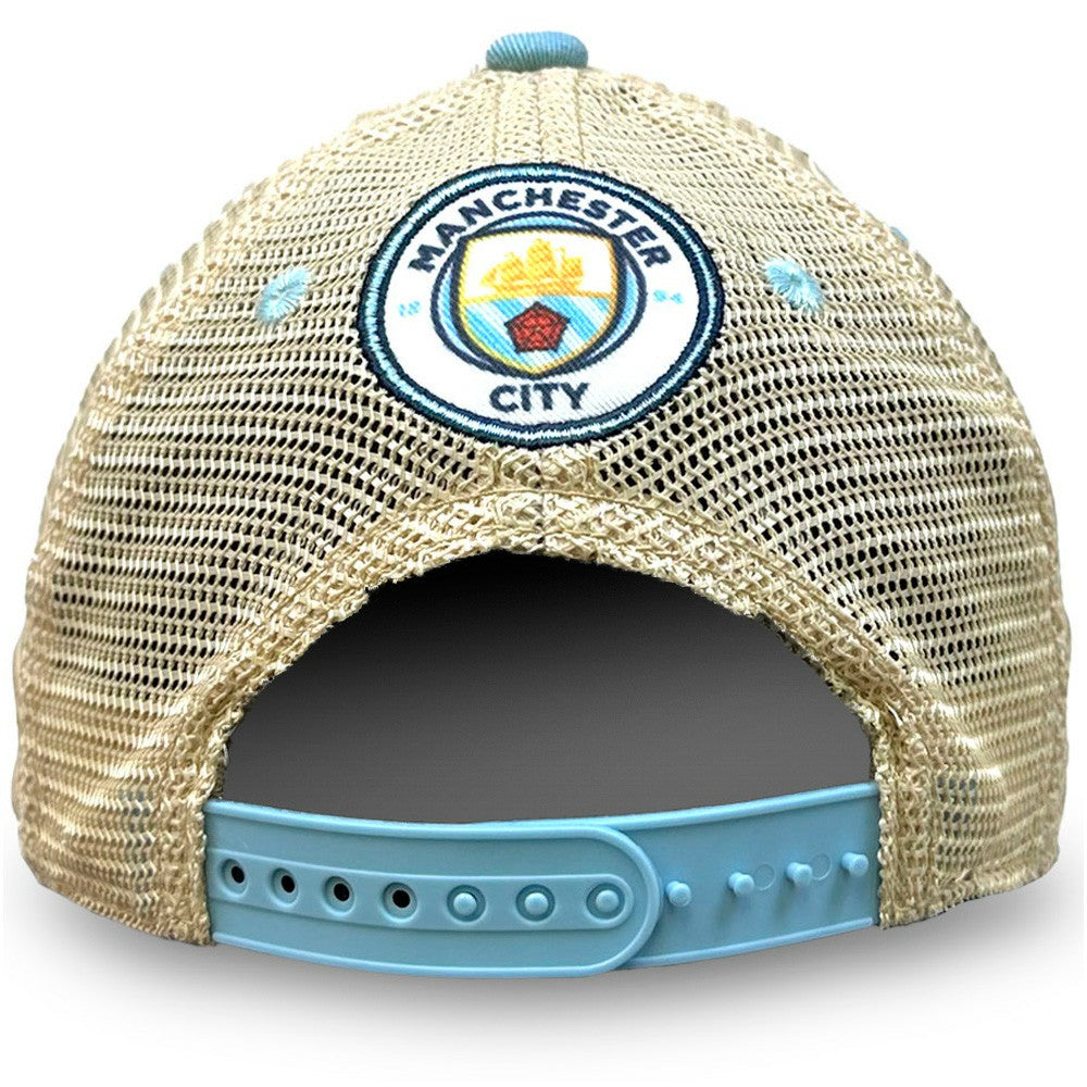 Manchester City 1863FC Washed Trucker Adjustable Hat / Soccer Outlet