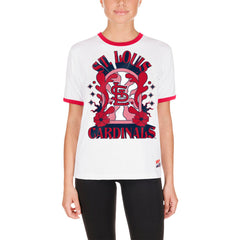 St. Louis Cardinals Women's Oversized Ringer T-Shirt - White | New Era