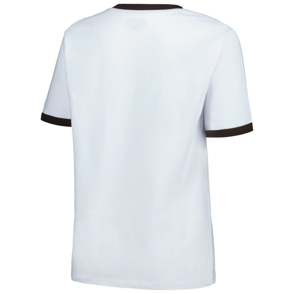 San Diego Padres Women's Oversized Ringer T-Shirt - White | New Era