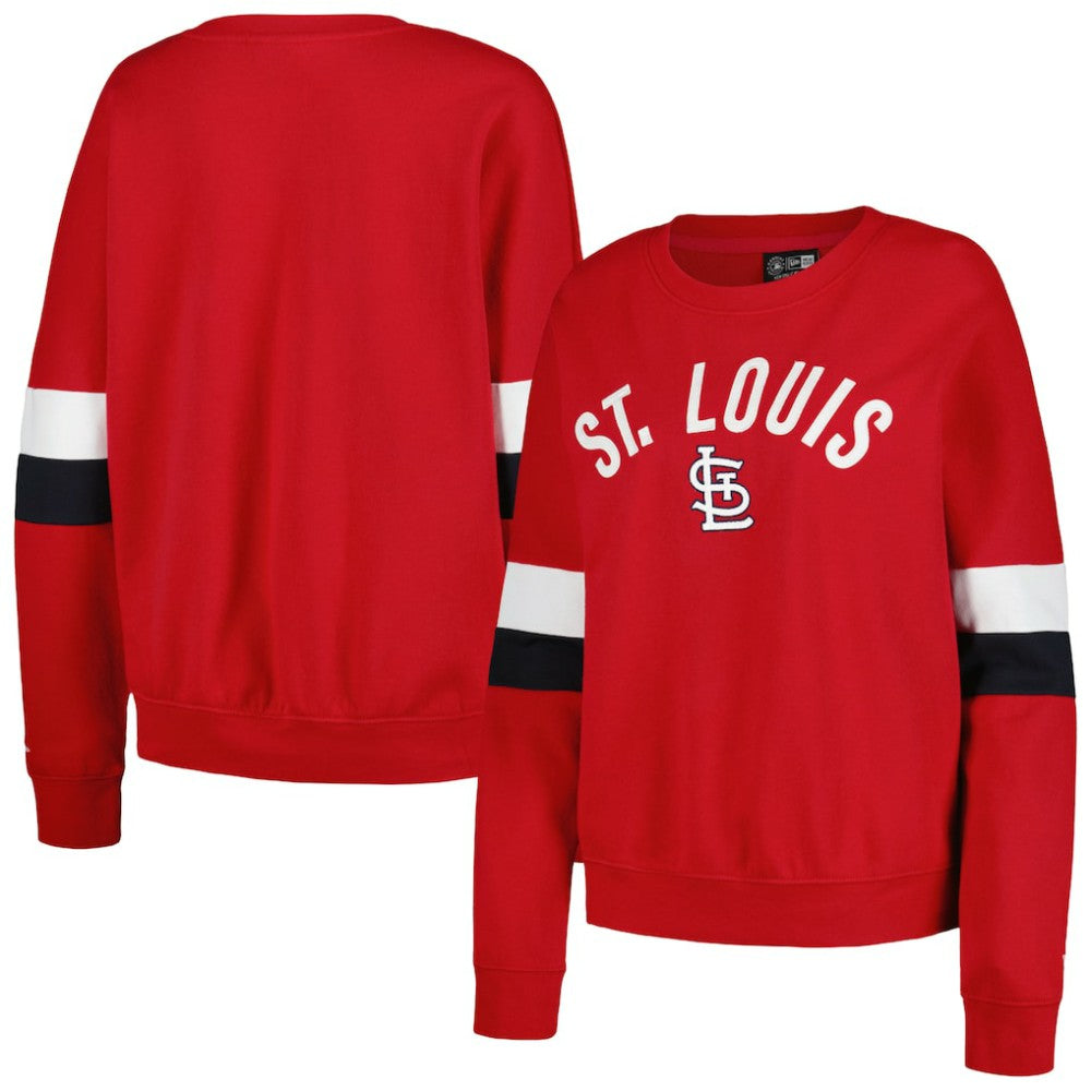 St. Louis Cardinals Women's Game Day Crew Pullover Sweatshirt - Red | New Era