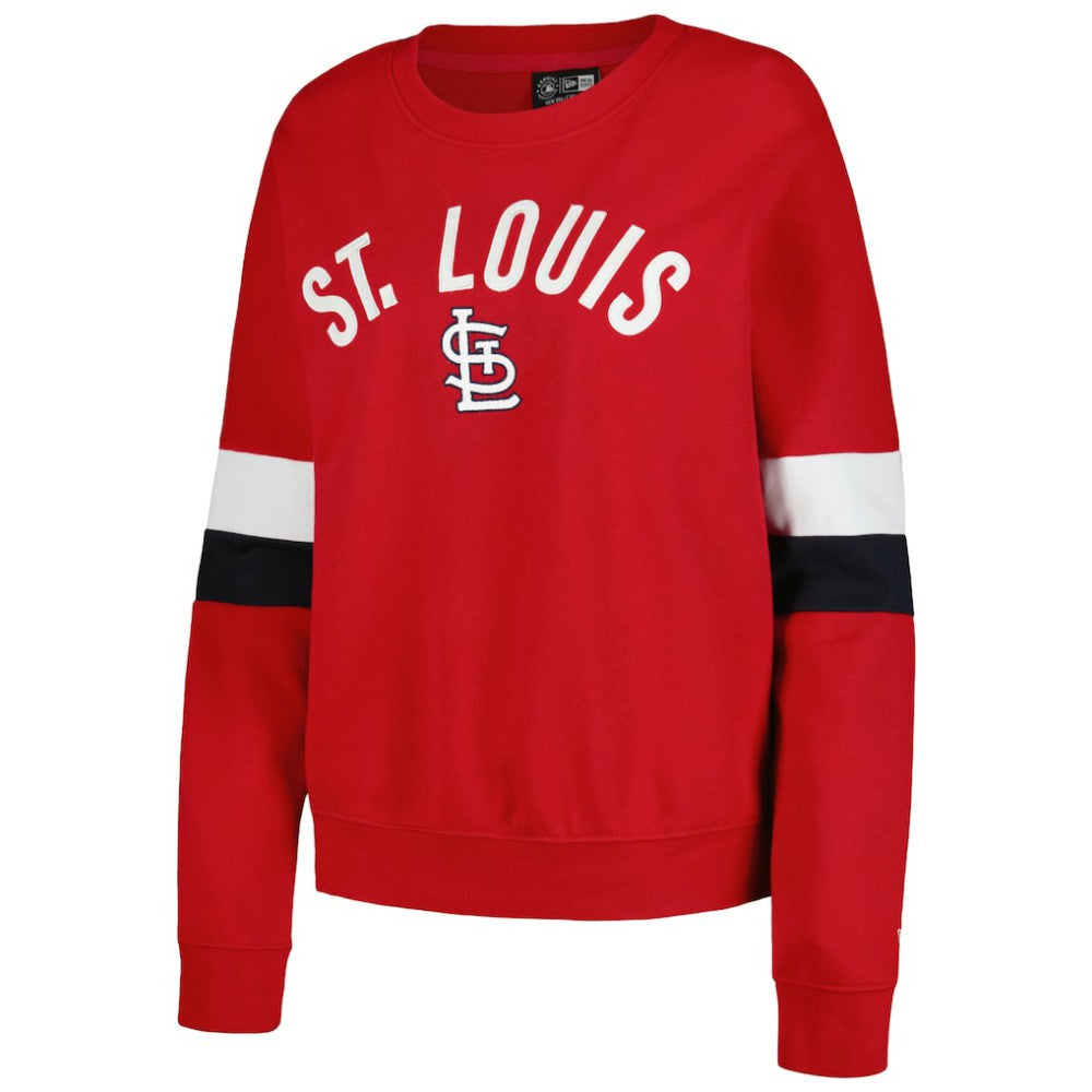 St. Louis Cardinals Women's Game Day Crew Pullover Sweatshirt - Red | New Era