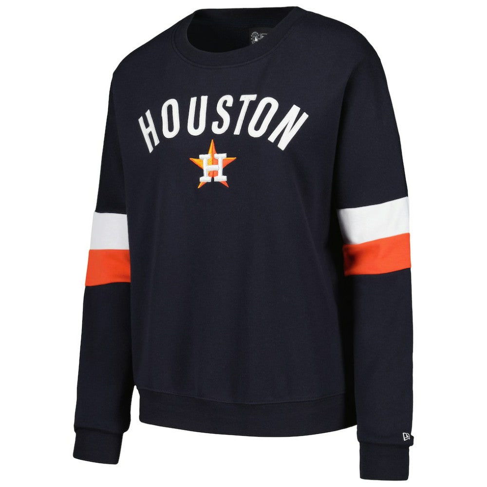 Houston Astros Women's Game Day Crew Pullover Sweatshirt - Navy | New Era
