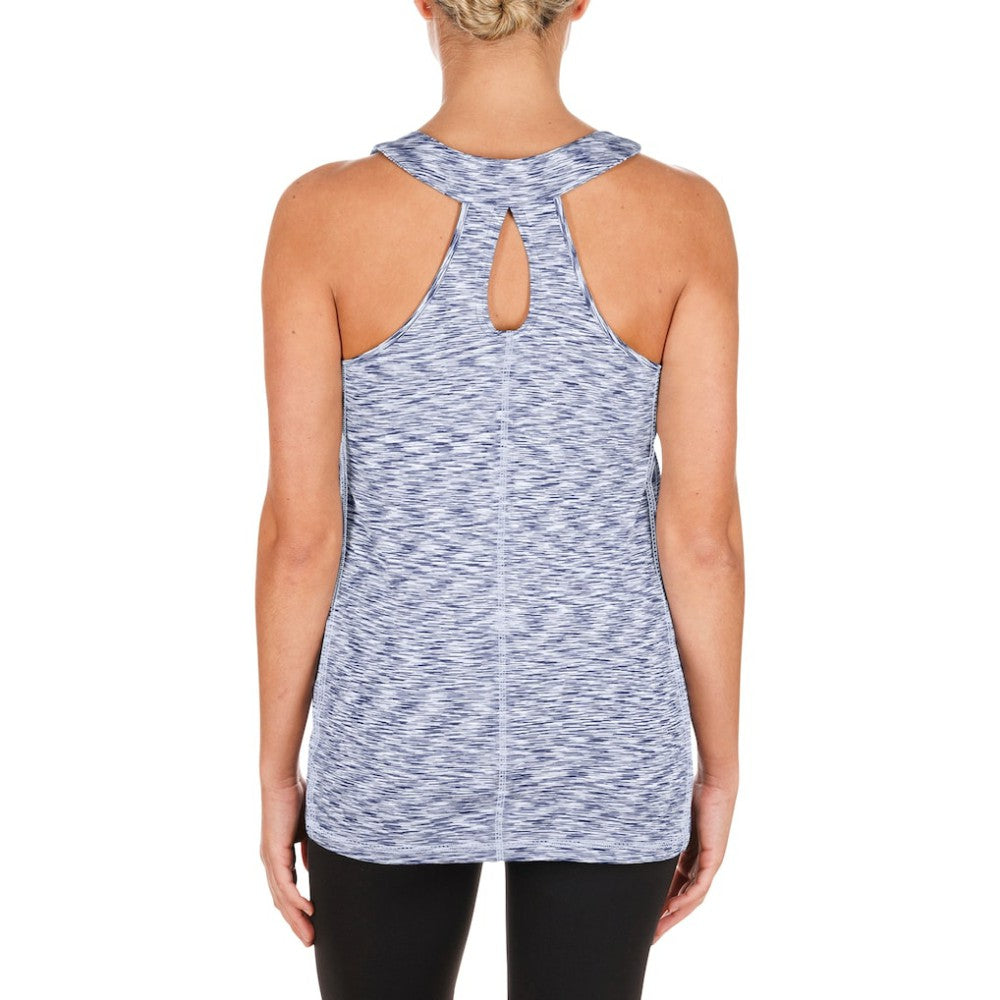 Los Angeles Dodgers Women's Space Dye Keyhole Back Tank Top - Royal | New Era