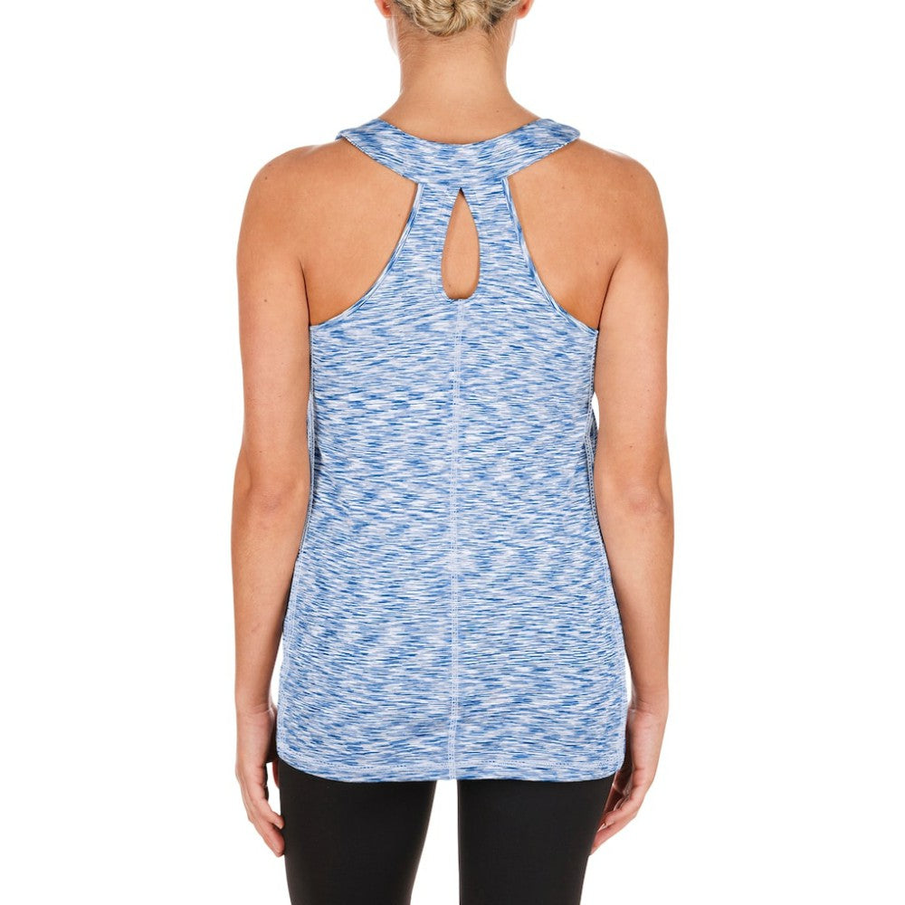 Chicago Cubs Women's Space Dye Keyhole Back Tank Top - Royal | New Era