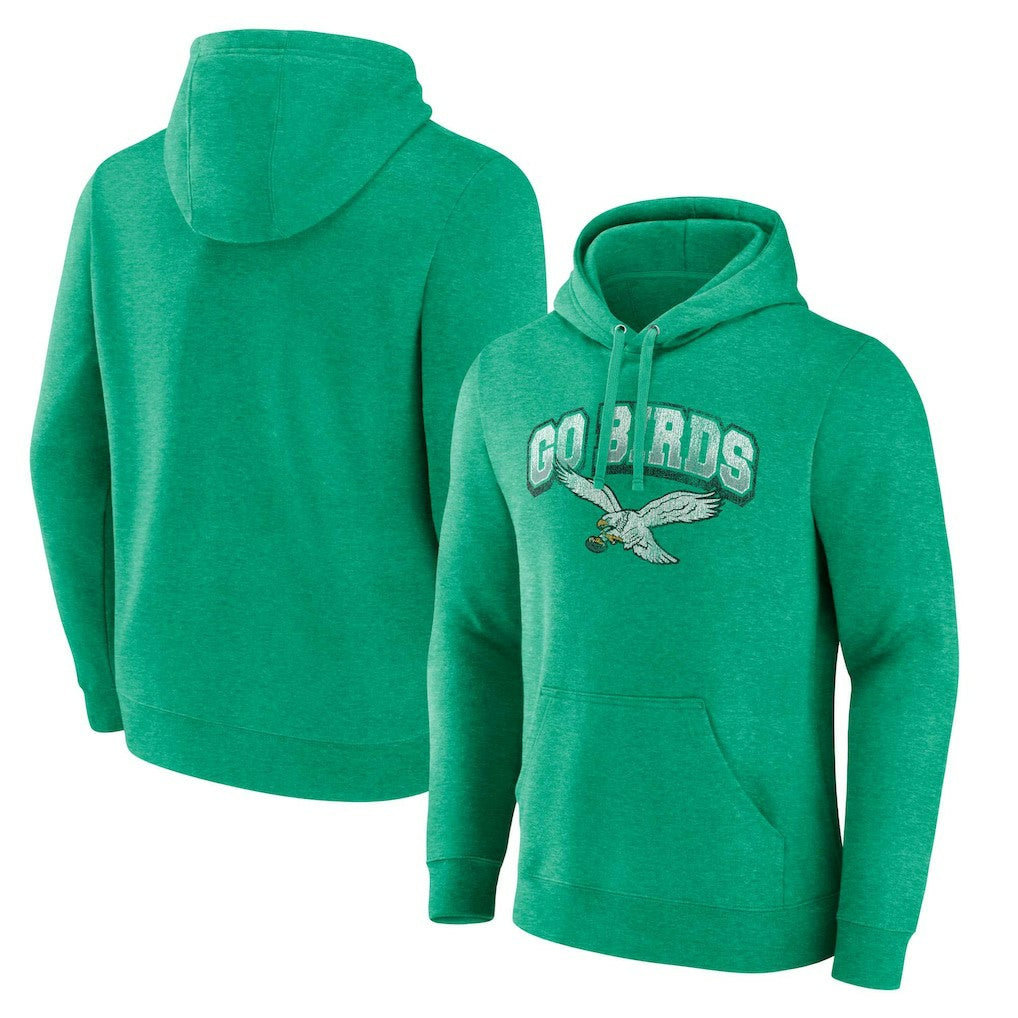 NFL Philadelphia Eagles Gridiron Classics Go Birds Vintage Arch Pullover Hoodie