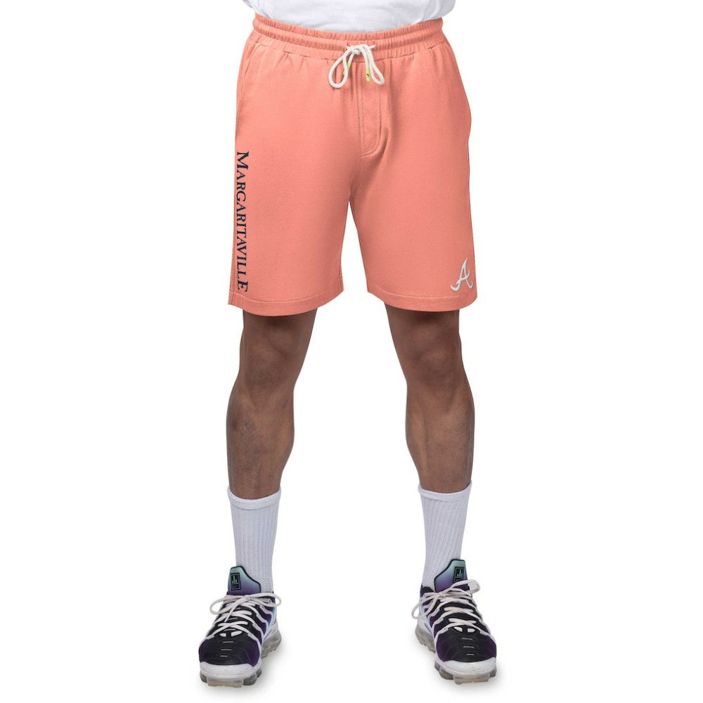 Atlanta Braves Margaritaville Peached French Terry Shorts - Orange