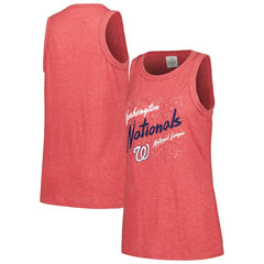 Washington Nationals Soft as a Grape Women's Gauze High Neck Tank Top - Red