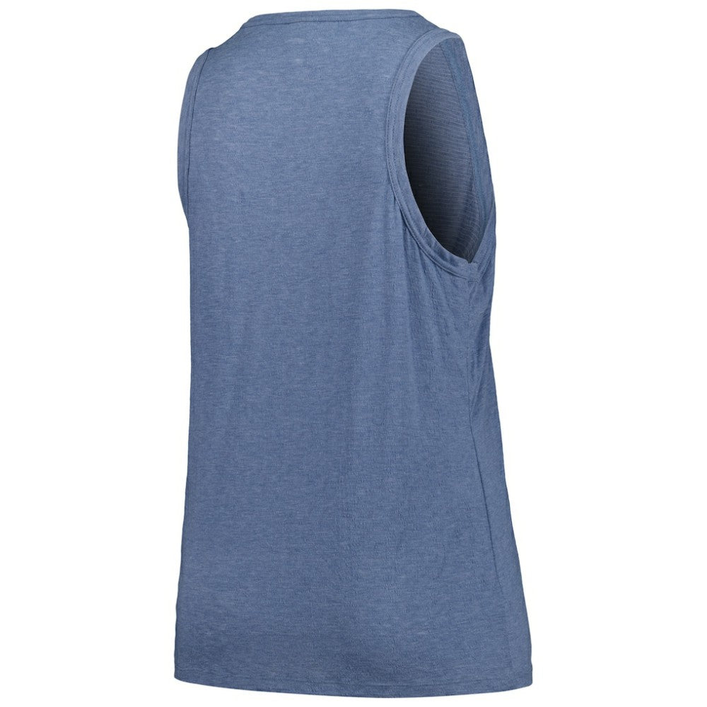 Boston Red Sox Soft as a Grape Women's Plus Size Curvy High Neck Tri-Blend Tank Top - Navy