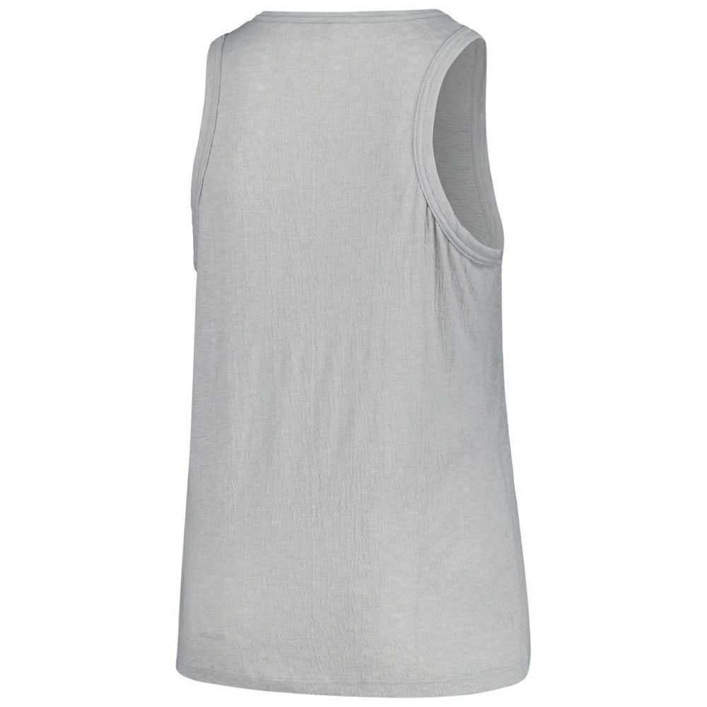San Diego Padres Soft as a Grape Women's Plus Size Curvy High Neck Tri-Blend Tank Top - Steel