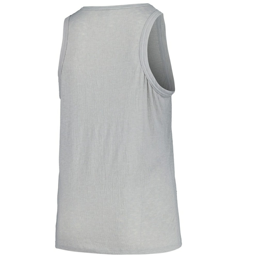 San Francisco Giants Soft as a Grape Women's Plus Size Curvy High Neck Tri-Blend Tank Top - Steel