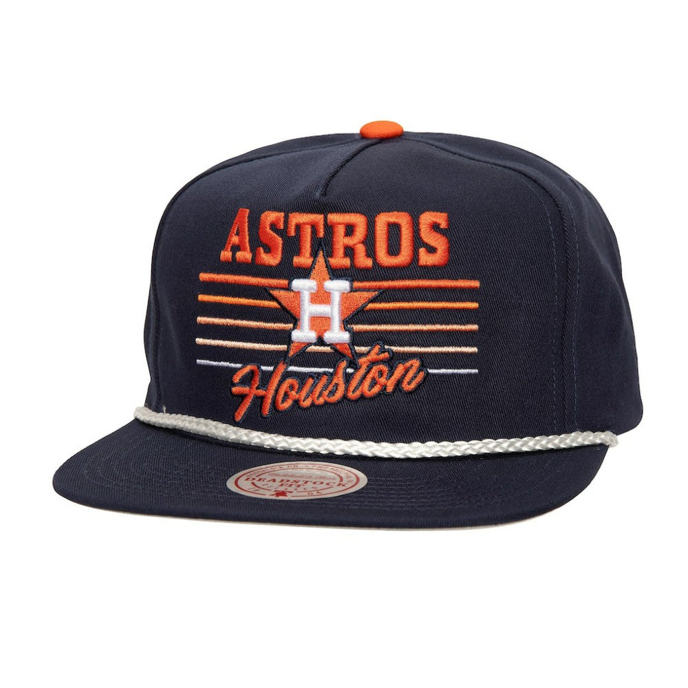 Houston Astros  Radiant Lines Deadstock Snapback Hat - Navy | Mitchell & Ness