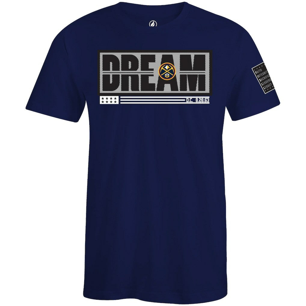 Denver Nuggets FISLL x Black History Collection Unisex T-Shirt - Blue sale