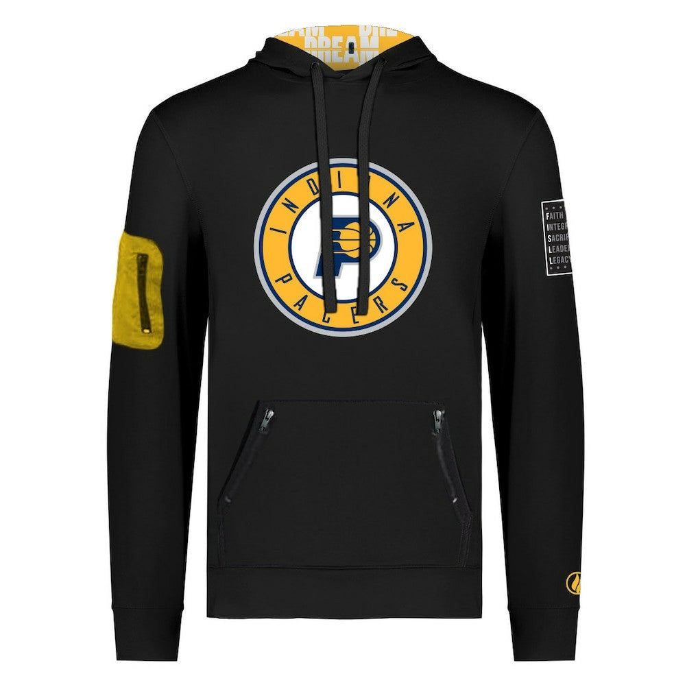 Indiana Pacers FISLL x Black History Collection Unisex Pullover Hoodie - Black for sale