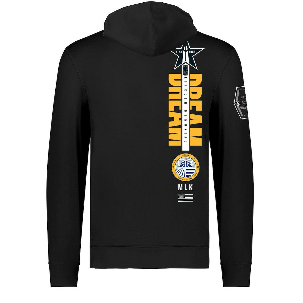 Indiana Pacers FISLL x Black History Collection Unisex Pullover Hoodie - Black for sale