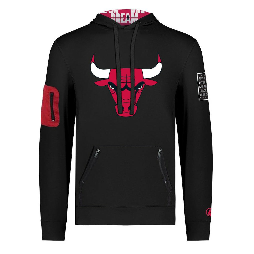 Chicago Bulls FISLL x Black History Collection Unisex Pullover Hoodie - Black shop